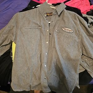 Harley button up shirt